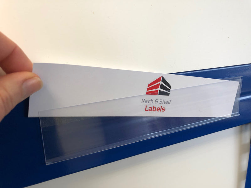 SelfAdhesive Label Holders 26mm x 1000mm Rack & Shelf Labels Rack