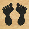 Anti-Slip Foot Symbols 120mm x 210mm 10 Pairs - Black