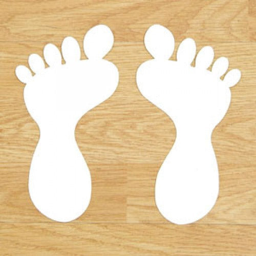 Anti-Slip Foot Symbols | White | Warehouse Marking