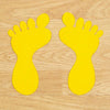 Anti-Slip Foot Symbols 120mm x 210mm 10 Pairs - Yellow
