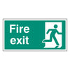 Floor Sign - Fire Exit No Arrow Rectangular – 400 x 200mm