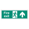 Floor Sign - Fire Exit Up Rectangular - 600 x 200mm