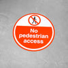 Floor Graphic - No Pedestrian Access Round – 450mm