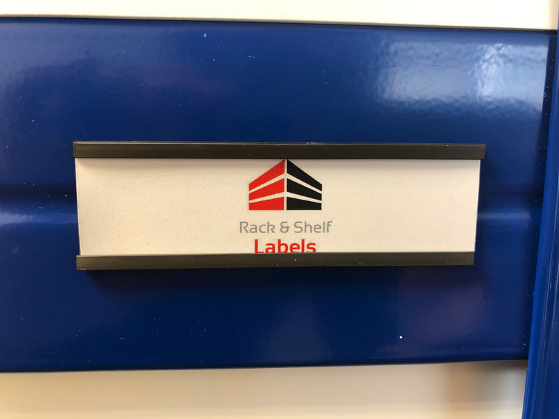 Magnetic Label Holders 40mm x 80mm | Rack & Shelf Labels